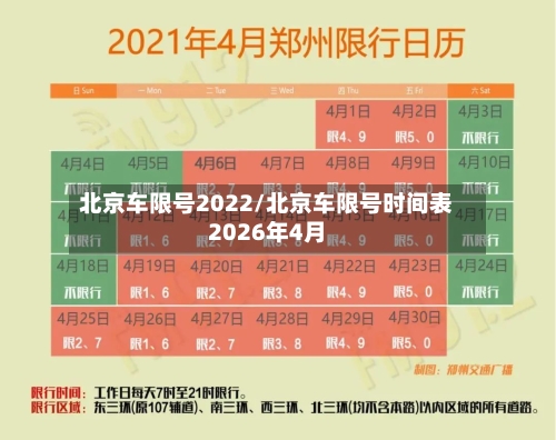 北京车限号2022/北京车限号时间表2026年4月-第3张图片